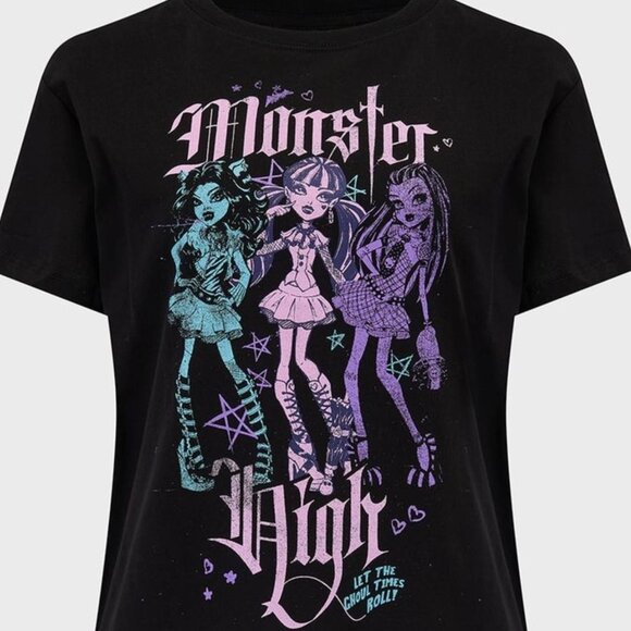 KILLSTAR x Monster High Alumni Tour shrunken tee NWOT - Picture 4 of 9